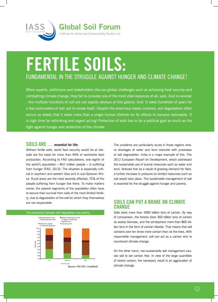 Fact sheet “Fertile soils” Global Soil Week